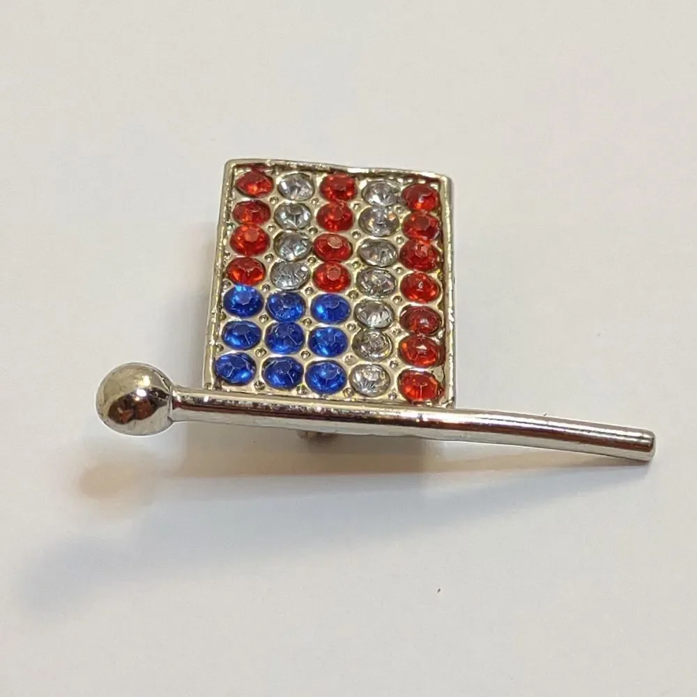American Flag Lapel Pin USA Vintage